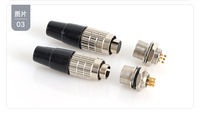Caméra industrielle série H HR10A-10P-10P(74) et connecteur push-pull circulaire autobloquant pour interphone portable IP50 4-12 broches