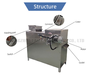 Machine à découper les noyaux d'abricot, de pistache, de noix de cajou, d'amande et d'arachide en bandes, pour boulangerie, en acier inoxydable SUS 304, haute efficacité - Product Image 2