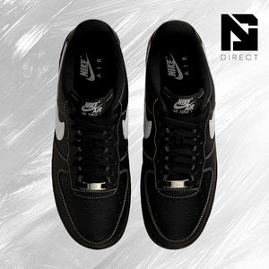 Nike Air Force 1 Low '07 'Black Wolf Grey' – Baskets respirantes et élégantes pour homme, style décontracté - Product Image 3