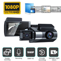Caméra de tableau de bord 1080P pour voitures, enregistreur vidéo WIFI, caméra DVR à 3 objectifs, caméra de recul pour véhicule, boîte noire, accessoires de voiture