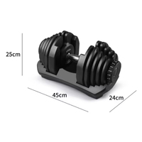 Ensemble d'haltères SK réglables 5-40 kg (10-90 lb) avec options de poids multiples, poignée en nylon antidérapante, logo personnalisé, haltères pour entraînement musculaire
