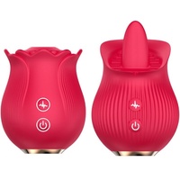 Vibrateur Rose pour Femme, Jouet Sexuel à Succion Clitoridienne et Léchage de Langue, Vibrateur Rose pour Femme, Vibrateur à Succion pour Femme