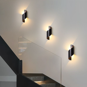 Modern LED <b>Wall</b> Lamp Outdoor Waterproof <b>Sconce</b> Black Aluminum <b>Wall</b> Mounted <b>Light</b> for Balcony Corridor Staircase - Product Image 6