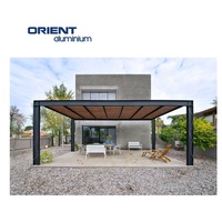 Kits de Pergola en Aluminium pour l'extérieur, arceaux de gazébo motorisés, toit à persiennes
