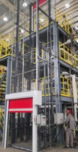 Lift barang gudang angkat kargo hidrolik kualitas tinggi tangga Lift landasan kargo Lift