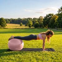 Luxuriöser 55cm Anti-Burst Yoga-Ball Verdickter PVC Umweltfreundlicher Leichtgewichtiger Fitness-Trainingsball Weicher Langlebiger Balance-Ball