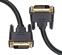 Dvi Naar Dvi Kabel DVI-D 24 + 1 Dual Link Male Naar Male Digital Video Kabel Vergulde Met Ferriet core Ondersteuning 2560x1600