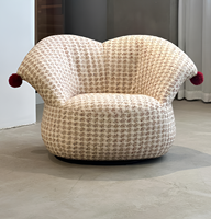 Fauteuil pivotant moderne de luxe, fauteuil inclinable individuel pour salon et chambre, prêt à être expédié de l'usine