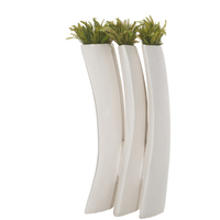 Pots à plantes hauts et créatifs, durables, écologiques, résistants à la corrosion, en fibre de verre, pour la maison, le jardin et l'hôtel, emballage en carton