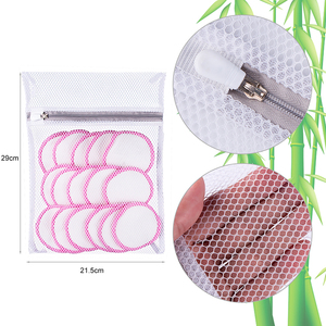 100% coton Noir Oeil Réutilisable Démaquillant Lingettes - Product Image 5