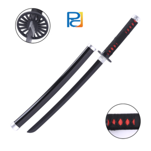 Autentico vecchio bambù per cacciatrice di demoni Cosplay <span class=keywords><strong>Anime</strong></span> Kamado Tanjiro Katana spada lama di plastica spada ispirata alla candeggina <span class=keywords><strong>Anime</strong></span> - Product Image 3