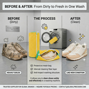 Sacchetto Riutilizzabile per <span class=keywords><strong>Lavaggio</strong></span> Sneaker 360 con Etichetta Privata di Fabbrica °   Sacchetto Protettivo in Rete per <span class=keywords><strong>Lavaggio</strong></span> <span class=keywords><strong>Scarpe</strong></span>, Borsa per Pulizia Calzature all'Ingrosso - Product Image 2
