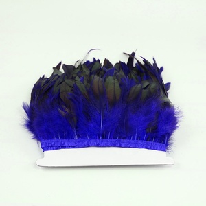 Borla de plumas de gallo degradado para fiesta de Navidad, <span class=keywords><strong>cena</strong></span> de Nochevieja, accesorios de ropa de aniversario de boda - Product Image 5