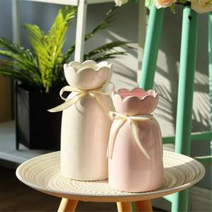 Décoration de table de salon de mariage en céramique <span class=keywords><strong>simple</strong></span> et moderne Vase d'arrangement de fleurs séchées pour bureau chambre à coucher - Product Image 2