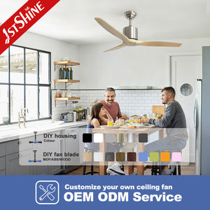 1stshine Ventilateur <span class=keywords><strong>de</strong></span> plafond Durable Homestead Réversible Double usage Silencieux Moteur DC Ventilateur <span class=keywords><strong>de</strong></span> plafond avec télécommande 6 vitesses - Product Image 4