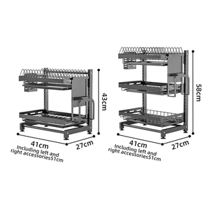 Estantes de cocina de estilo moderno para colgar platos de 3 capas - Product Image 4