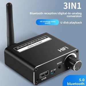 5.3 Cho <span class=keywords><strong>Bluetooth</strong></span> Receiver 3in1 USB Flash Drive Phát Lại Kỹ Thuật Số <span class=keywords><strong>Analog</strong></span> 3.5Mm Âm Thanh Chuyển Đổi <span class=keywords><strong>Video</strong></span> Splitters Chuyển Đổi - Product Image 2