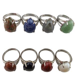 Hot Selling Ring Voor Vrouwen Mannen Meisjes Zilver Rhodochrosite Traan Drop Custom Edelsteen Natuurlijke Schittering Steen Feestkleding Cadeau Ring - Product Image 3