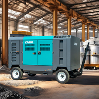Compresseur d'air à vis lubrifié au diesel portable haute pression CFAIR 750 CFM/21 M3/Min 21 Bar Refroidi par air 220V Industriel