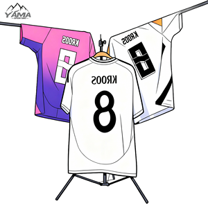 Maßgeschneidertes Fußballtrikot Sportbekleidung Thailand Hochwertige Vintage-Trikots Mbappees 100% Polyester OEM Teamname - Product Image 1