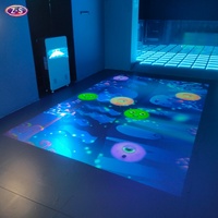 Système de projection interactive tout-en-un pour mur et sol, projecteur mobile en métal, plus de 80 thèmes