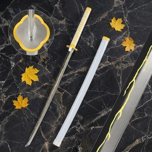 Espada Katana de Espuma PU de 105 cm de Demon Slayer Zenitsu Agatsuma, Accesorio de Cosplay de Anime Japonés, con Funda de Plástico, Venta al Por Mayor MS - Product Image 1