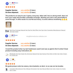 <span class=keywords><strong>Coloration</strong></span> capillaire permanente <span class=keywords><strong>naturelle</strong></span> à base de plantes, longue durée, professionnelle, couvrant <span class=keywords><strong>100</strong></span>% des cheveux gris, sans ammoniaque/PPD, sans effets secondaires - Product Image 6