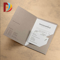 Dossiers de présentation personnalisés en provenance d'usine chinoise, produits de classement, organiseur de documents A5 à deux poches, dossier avec logo personnalisé