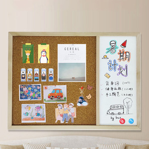 Hot Bán Tin Nhắn Pin Gỗ Khung Nút Chai Hội Đồng Quản Trị Trường Lớp Học Bảng Thông Báo - Product Image 4