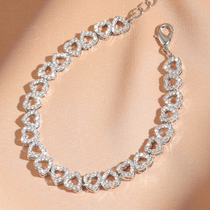 Rakol BP5246 Women Adjustable <b>Bracelet</b> Shiny Cubic Zirconia Fashion Sweet Love Exquisite Fashion Jewelry <b>Bracelet</b> for <b>Girls</b> - Product Image 3