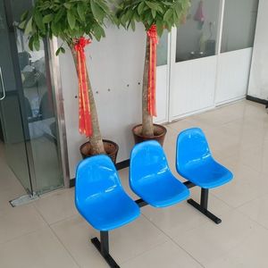 Banco Público de Plástico para Exteriores, Tres Plazas, para Interiores y Exteriores, para Descanso, Cancha de Baloncesto, Parque, Supermercado, Área de Espera - Product Image 2