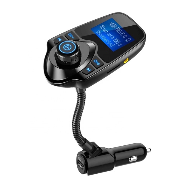 Car Large-screen Mobile Phone Navigation Multi-function Receiver Wireless Charger FM Transmitter Built-in WiFi 12W Output T10