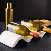 Porte-bouteilles de vin en pierre de marbre naturel Porte-bouteilles de vin Porte-bouteilles de vin en marbre unique