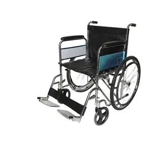 Kaiyang KY974-51折りたたみ式手動取り外し可能アームレスト車椅子デラックス51cmシート幅クロームスチール手動車椅子