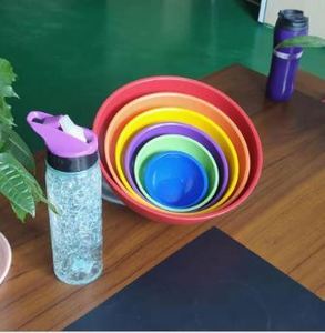 Gourmet Home Products Tazón mezclador de polipropileno anidado Juego de almacenamiento de alimentos con tapas - Product Image 5