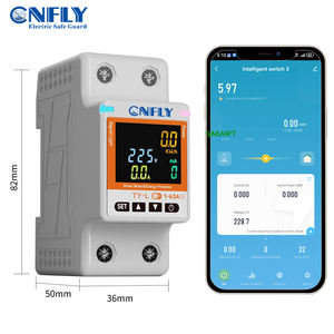 Interruptor Temporizador WIFI Tuya <span class=keywords><strong>App</strong></span>, Interruptor Automático <span class=keywords><strong>de</strong></span> 2P 63a con Reconectador Automático y Protección Contra Sobrecorriente, Sobretensión y Fugas <span class=keywords><strong>de</strong></span> Corriente - Product Image 1