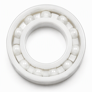 6006 Full Ceramic Bearing ZrO2 30x55x13mm PTFE Cage Open Corrosion Resistant Non Magnetic Insulating for <b>Chemical</b> Equipment - Product Image 5