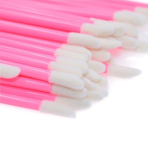 Applicateur de brillant à lèvres jetable, brosse creuse en nylon floqué, applicateur doux pour rouge à lèvres, outil de maquillage, applicateur de brillant à lèvres en vrac - Product Image 3