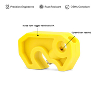 Kit LOTO résistant aux intempéries, dispositif de verrouillage et d'étiquetage pour disjoncteur industriel, serrure de sécurité en plastique pour l'entretien électrique des disjoncteurs (MCB)