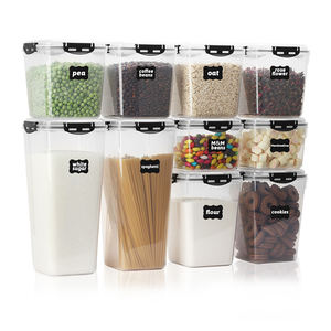 24 Pack Airtight Food Storage Container Set With Locking Lids Water Proof Square Plastic Containers With Lids Packaging