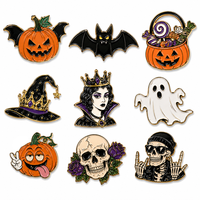 Offre Spéciale Cadeaux d'Halloween : Pins en émail souple et dur, Pins de revers métalliques, Badges métalliques 3D personnalisés, motifs Horreur, Dessin animé, Anime, Effrayants