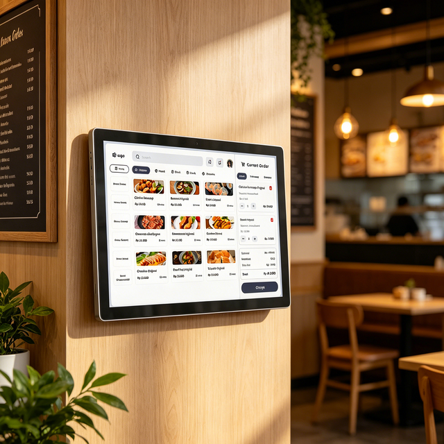 21.5'' Touch Advertising Machine Android Digital Signage With HD-MI/USB/RJ45 for Fast-Food Counter Display