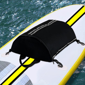 Neoprene Deck Bag With Zipper Waterproof Kayaking Storage Pouch For Surfboard And Paddle Board 20L Capacity Interior Compartment - Product Image 4