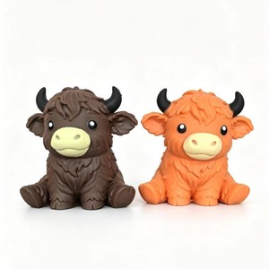 Popular Highland Cow <b>Squishy</b> Toy Soft TPR Material Squeeze Toy - Product Image 6