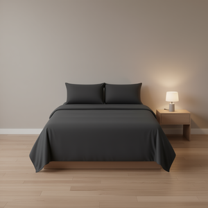 Ensemble de draps en coton lavé Viasoft, 2000 fils, taille double, hypoallergénique, literie pour la maison, lot de 4 pièces - Product Image 2