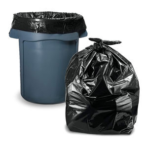 Sacs poubelle Offre Spéciale 33 gallons grands déchets en plastique noir pour la maison, la cuisine, le bureau, les hôpitaux - Product Image 1