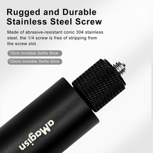 Selfie Stick para cámaras de acción y deportes 70cm/120cm Compatible con GoPro/OSMO/SJCAM/<span class=keywords><strong>Insta360</strong></span> Accesorio invisible - Product Image 4