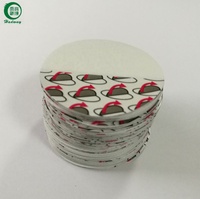 Op maat bedrukte aluminiumfolie verzegeling, makkelijk te verwijderen inductie verzegeling liner 47mm 37mm 30mm Lift n Peel inductie liner