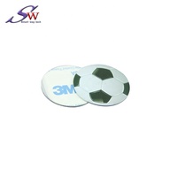Étiquettes autocollantes personnalisées avec logo RFID 125kHz en PVC étanche pour hôtels, jetons EM4100 T5577