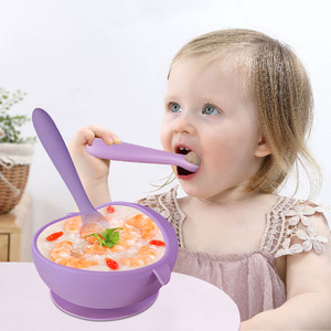 Tazón de Silicona con Succión para Bebé con Logotipo Personalizado, Plegable, Libre de BPA, Apto para Alimentos, Vajilla para Niños Pequeños, Juego de Regalo para la Hora de Comer - Product Image 4